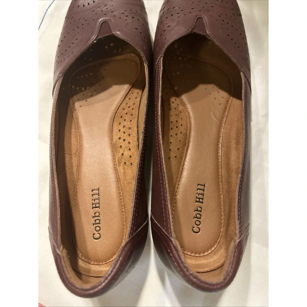 Cobb Hill Women's Chrozie Flats 10 M Burgundy Comfort Shoes EXCELLENT
